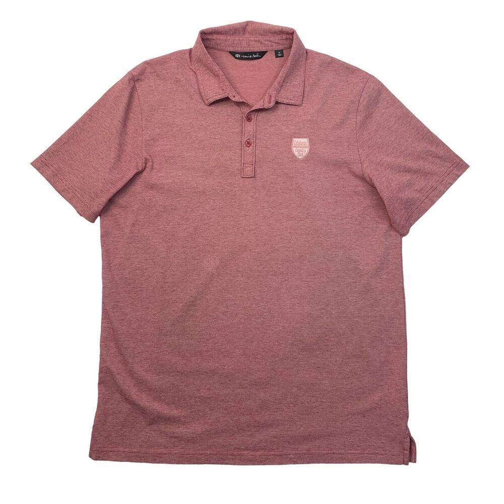 Travis Mathew Polo Shirt Mens XL Extra Large Red Pima Cotton Blend Calabasas